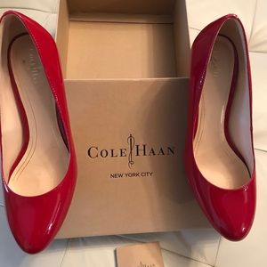 Cole Haan, Tango Red Paten Chelsea Low Pump size 9